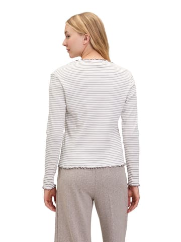 Longsleeve in Creme/ Grau