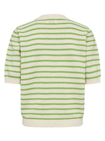 Pullover "Nunicole" in Creme/ Grün