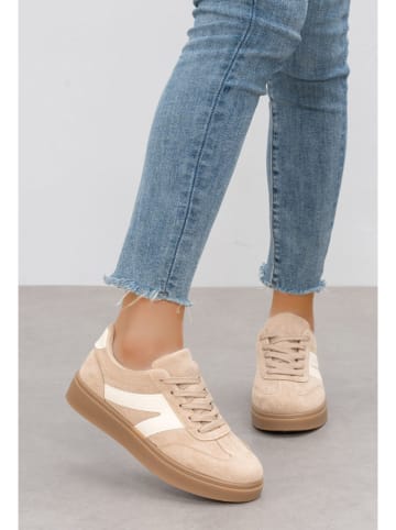 Sneakersy w kolorze beżowym