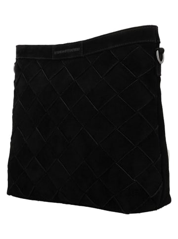 Skórzana torebka w kolorze czarnym - 34 x 29 x 11 cm