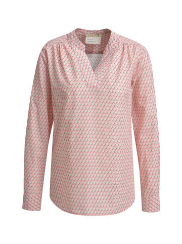 Bluse in Rosa/ Creme