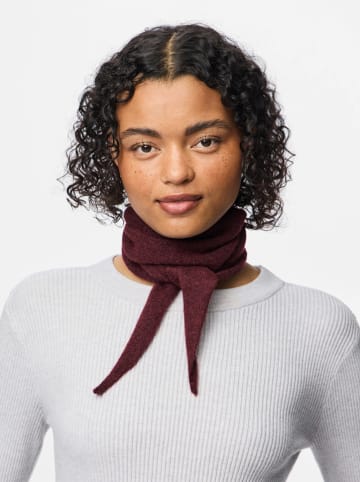 Sjaal "Minna" met kasjmier bordeaux - (L)125 x (B)15 cm