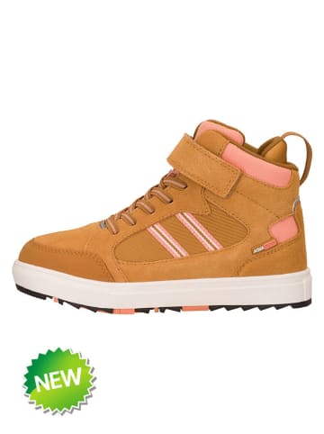 Skórzane sneakersy "Grimstad" w kolorze jasnobrązowym
