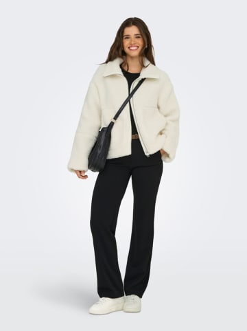 Fleecejacke in Creme