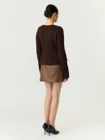 Cardigan in Braun