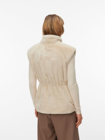 Teddyweste in Creme