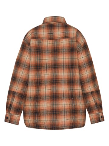 Hemd in Orange/ Schwarz