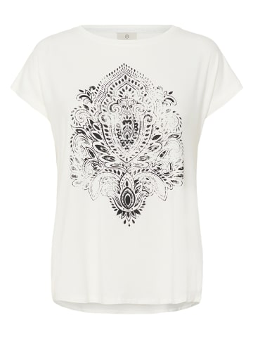 Shirt in Weiß/ Schwarz