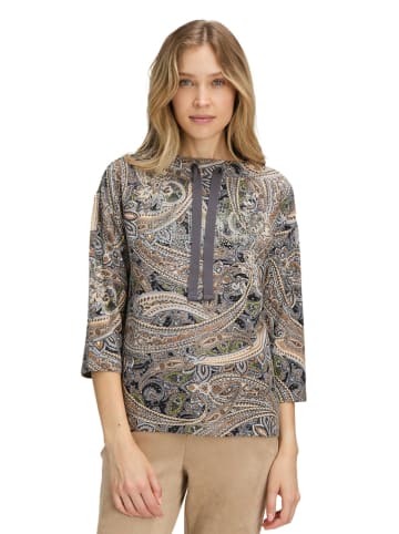 Sweatshirt in Beige/ Grau