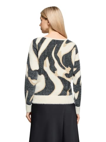 Sweter w kolorze kremowo-antracytowym