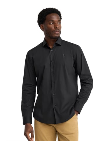 Koszula - Slim fit - w kolorze czarnym