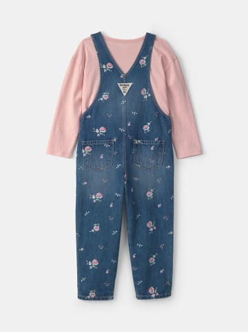 2tlg. Outfit in Rosa/ Blau