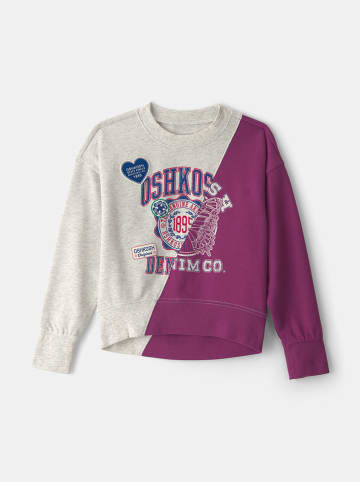 Sweatshirt grijs/paars