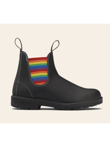 Leder-Chelsea-Boots  in Schwarz
