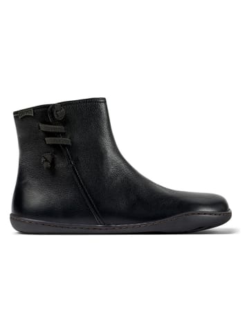 Leder-Boots in Schwarz