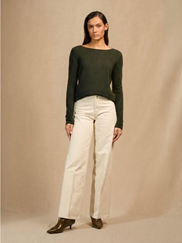 Kaszmirowy sweter "Megan" w kolorze khaki