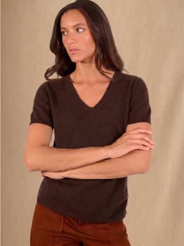 Kaschmir-Shirt "Efimia" in Braun