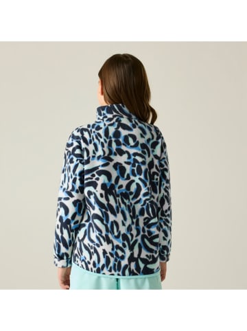 Fleecejacke "WingIt" in Weiß/ Dunkelblau