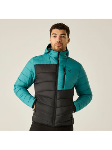 Steppjacke "Aero Fuse" in Schwarz/ Türkis