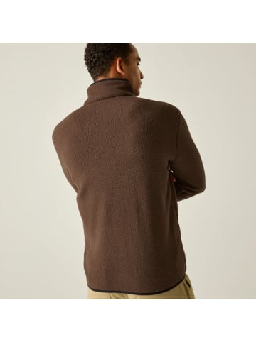 Fleecejacke "Frankie Borg" in Braun