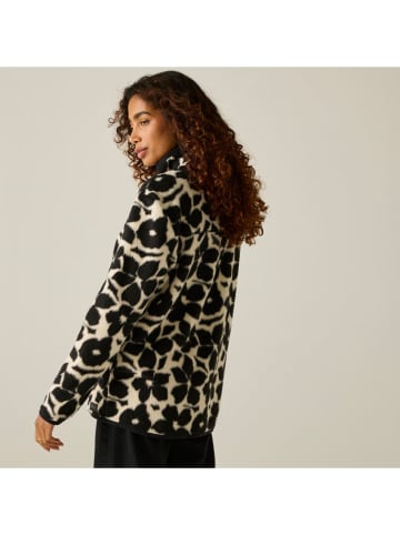 Fleecejacke "Frankie" in Schwarz/ Creme