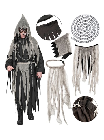 2-delige kostuum "CHAINED REAPER" zwart