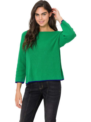Sweter w kolorze zielonym