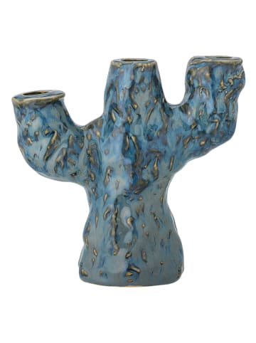 Kerzenhalter ''Tahoka'' in Türkis - (B)19 x (H)19 x (T)9,5 cm