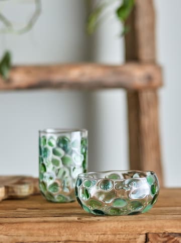 Decoratieve schaal "Rondha" groen - Ø 12 cm