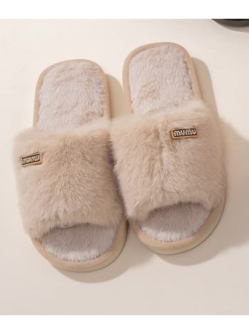 Hausschuhe in Beige