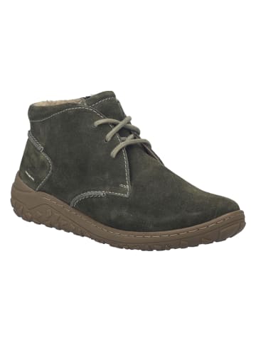 Leder-Ankle-Boots "Ruby 01" in Khaki