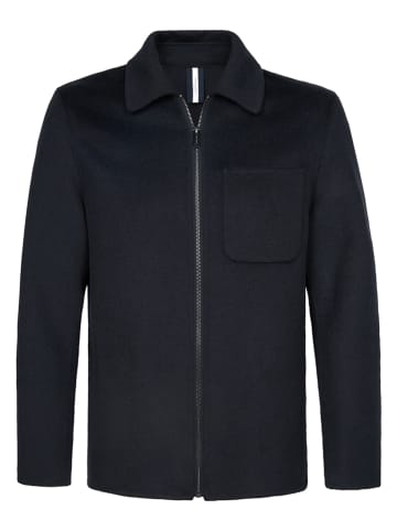 Wollen jas donkerblauw
