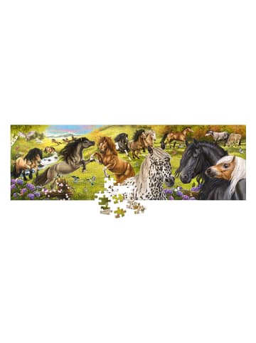 250tlg. Panorama-Puzzle "Pferdefreunde" - ab 6 Jahren