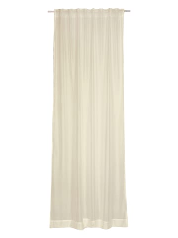 Zasłona dekoracyjna "Solid" w kolorze beżowym - 250 x 130 cm