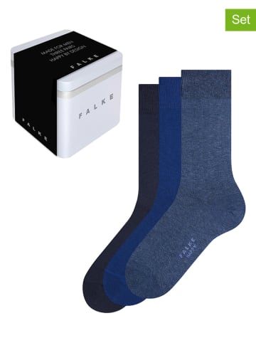 3er-Set: Socken in Blau/ Dunkelblau