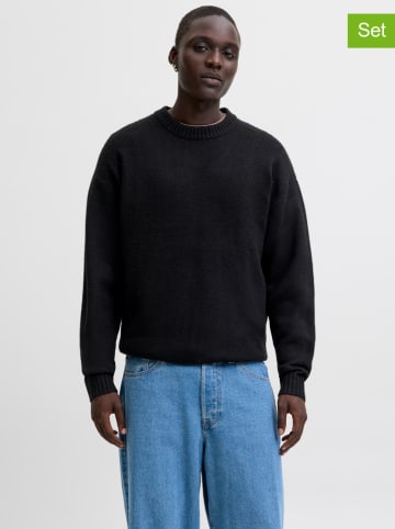 2er-Set: Pullover in Beige/ Schwarz