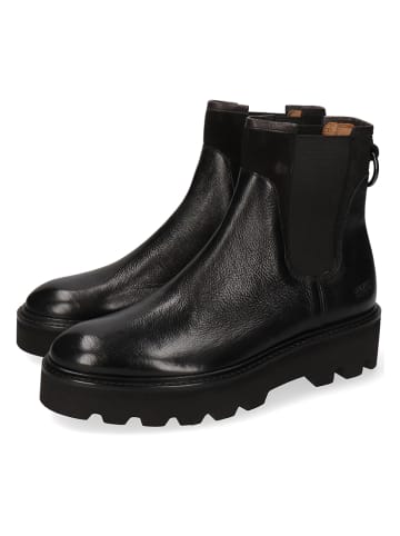 Leder-Chelsea-Boots "Sally 187" in Schwarz