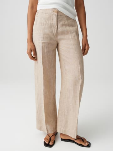 Linnen broek beige