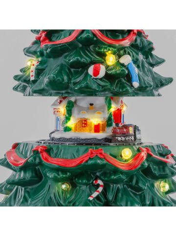 Figurka dekoracyjna LED w kolorze zielonym - wys. 45 x Ø 23 cm