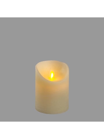 Świeca LED w kolorze kremowym - wys. 10 x Ø 7,5 cm