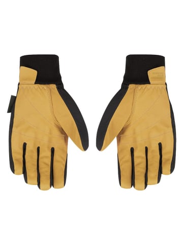 Funktionsfingerhandschuhe "Ortles" in Schwarz/ Gelb