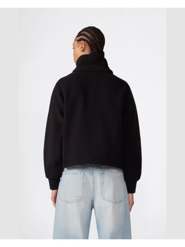 Fleecejacke in Schwarz