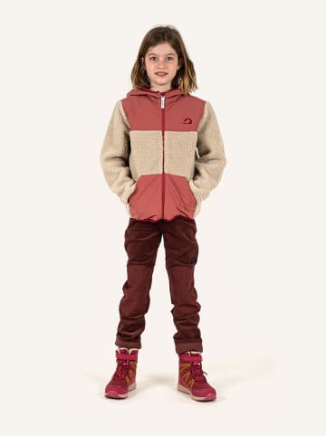 Fleecejacke "Kisko" in Beige/ Rosa
