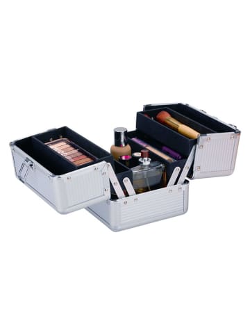 Beautycase in Silber - (B)17,5 x (H)15 x (T)15 cm
