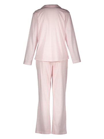 Pyjama in Rosa/ Weiß