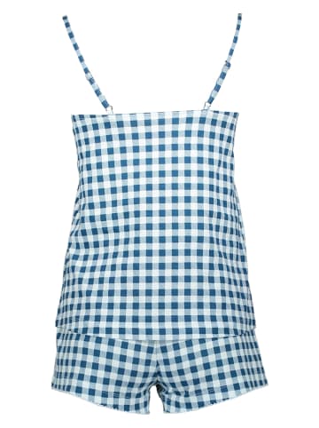 Pyjama in Blau/ Weiß