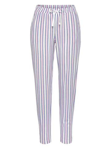 Pyjama-Hose in Rosa/ Blau/ Weiß