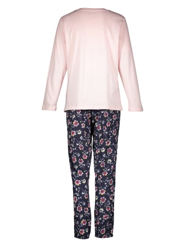 Pyjama in Rosa/ Dunkelblau
