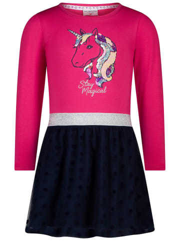 Kleid in Pink/ Dunkelblau