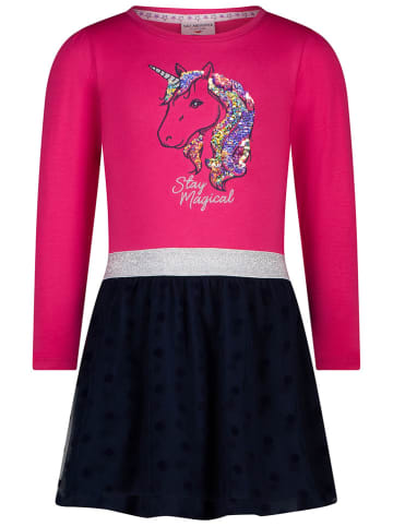 Kleid in Pink/ Dunkelblau
